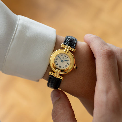 Montre Cartier Must Colisée - Ivory roman dial 58 Facettes