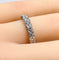 Bague 49 Alliance en platine sertie de 19 diamants 58 Facettes AB589
