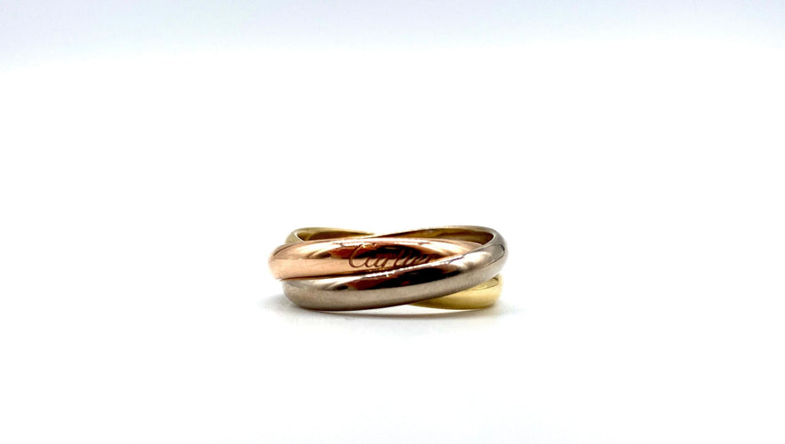Cartier - Bague Trinity modèle classique en or jaune, blanc et rose 18k 58 Facettes