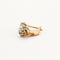 Boucles d'oreilles Dormeuses diamants or gris et jaune 58 Facettes