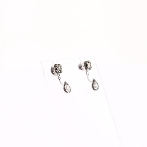 Boucles d'oreilles MESSIKA - Boucles d'oreilles or blanc et diamants 58 Facettes 78874