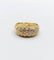 Bague 52.5 Bague jonc bombée or jaune 18k pavé 0,65 carats de diamants taille brillant 58 Facettes A04886
