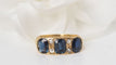 Bague 51 Bague Jarretière En Or  Saphirs Et Diamants 58 Facettes 29705