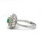Bague 62 Bague - Or blanc, diamants et émeraude 58 Facettes 250176R