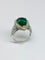Bague 53 Bague moderne en or jaune avec émeraude naturelle en forme de poire et diamants 58 Facettes E19
