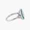 Bague 52 Bague style Art Déco Diamants Emeraudes 58 Facettes