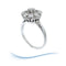 Bague 59.5 Bague de fiançailles Vintage or gris diamants 58 Facettes AA 1699