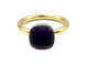 Bague 54 POMELLATO - bague Nudo Petit 2 ors et améthyste 58 Facettes