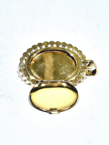 Pendentif Médaillon Photo Or rose et Perle 58 Facettes