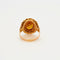 Bague 60 Bague or jaune citrine 58 Facettes LP629