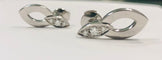 Boucles d'oreilles Cartier Diadea or blanc et diamants
