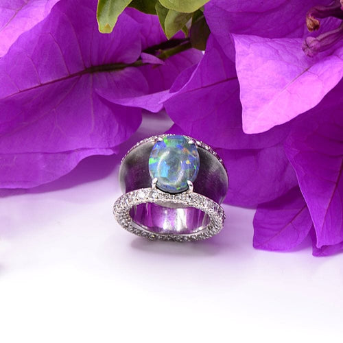 Bague 51 Lorenz Baümer - Bague opale - Création des années 1990–2000 58 Facettes 189