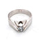Bague 62 bague en or blanc massif et diamants 58 Facettes
