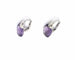 Boucles d'oreilles Boucles d'oreilles en or blanc avec améthyste 58 Facettes 6587