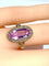 Bague 50 Bague en or 18 carats ornée d’une topaze rose et de diamants. Epoque Napoléon III. 58 Facettes AB273