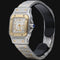Montre Cartier Montre Santos De Cartier Galbee Pm 58 Facettes MT42393