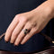 Bague 59 Bague Toi et Moi en or blanc, diamants noirs et blancs 58 Facettes 240515