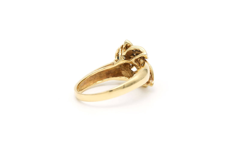 Bague 56 Bague contemporaine en or jaune, or blanc, sertie de diamants (0.394ct) 58 Facettes B646