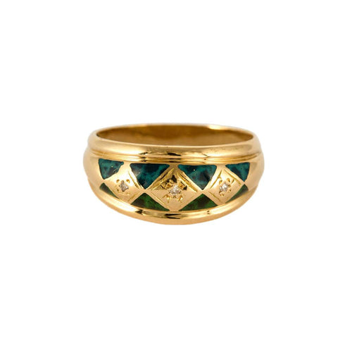 Bague 54.5 Bague or jaune 58 Facettes 2086301