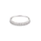 Bague 53 Alliance semi-pavée en or jaune, or gris et diamants 58 Facettes CLA0366