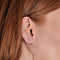 Paire de boutons d'oreilles en or gris et diamants