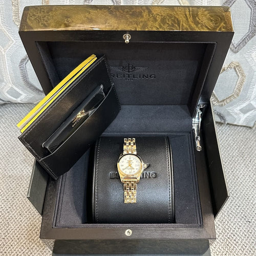 Montre Montre Breitling Lady Galactic en Or rose 18k. Quartz. 29 mm de 2019. Ref : H7234812. Ensemble complet. Prix neuf : 23620€ 58 Facettes