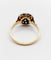 Bague cible antique or 18k diamants taille roses (circa 1920) 58 Facettes A06337