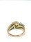 Bague 59 Bague ancienne or rose et blanc trilogie de diamants 58 Facettes