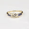 Bague 57 Bague Or jaune Saphirs Diamants 58 Facettes