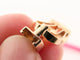 Bracelet bracelet FRED force 10 gm 0b0007 manille en or rose 18k cordon rose 58 Facettes 271114