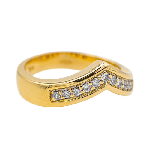 Bague 54.5 Balmain Bague  Or jaune Diamant 58 Facettes 3450035CN