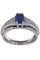Bague 54 Bague moderne saphir et diamants 58 Facettes 084261