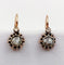 Dormeuses victoriennes or rose et diamant