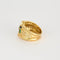 Bague 50 Bague bandeau or jaune, saphirs, émeraudes et diamants 58 Facettes ALGU32