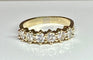Bague 52 Demi alliance or jaune 6 diamants 58 Facettes AB342