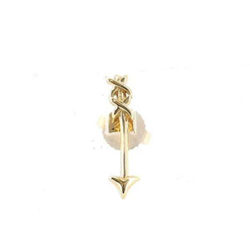 Boucles d'oreilles TIFFANY & CO - Mono boucle flèche or jaune 58 Facettes 66231