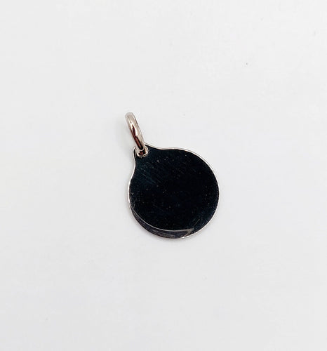 Pendentif AUGIS - Pendentif médaille d'amour or blanc  "+ qu'hier - que demain" - L'Originale Mini 58 Facettes G4350X0000