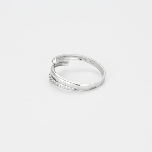 Bague 54.5 Bague or blanc diamants 58 Facettes LP1019