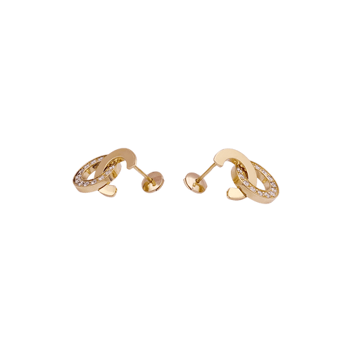 Boucles d'oreilles Boucles d'oreilles Piaget "Possession" or rose, diamants. 58 Facettes 34495