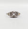 Bague 52 Bague art deco or blanc 18k diamants tailles roses et monture géométrique (circa 1930) 58 Facettes A05398