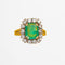 Bague 52 Bague en or,émeraude et diamants 58 Facettes