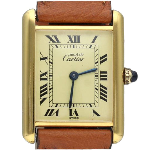 Montre Cartier Montre Tank Vermeil 58 Facettes MT42218