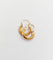 Boucles d'oreilles Mini créoles style Art Déco or rose finement travaillées 58 Facettes A06269
