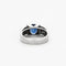 Bague 59 Bague jonc or gris saphir et diamants 58 Facettes GU32