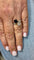 Bague 51 Bague ancienne Toi et Moi saphir de Siam et diamants 58 Facettes