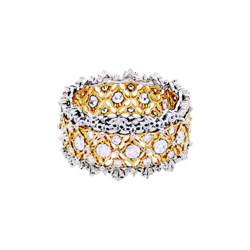 Bague 53 Bague Buccellati, "Eternelle Band", deux ors, diamants. 58 Facettes 35237
