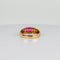 Bague Bague en or jaune ornée de rubis et de diamants à facettes carrées 58 Facettes 2511004