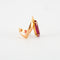 Bague 47.5 Bague Or Jaune & Pierre Rouge 58 Facettes