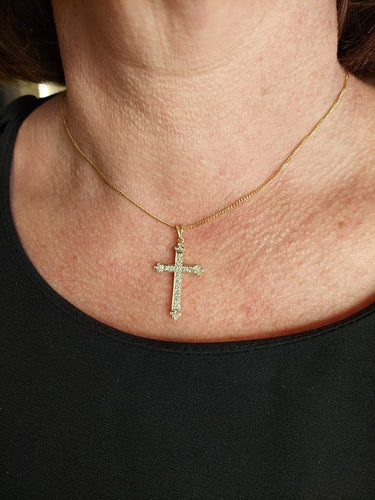 Collier Croix Diamants 58 Facettes 083621