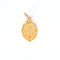 Pendentif Médaille Art Nouveau au calice, trois ors 58 Facettes